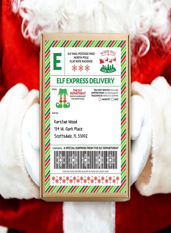 Pink Pixie Studio 15 Elf Express Delivery Mail Shipping Labels from The North Pole Gift Tag 5 x 7" Early of Late Arrival Package or Surprise Gift from Santa Clause Fun Magical Holiday Tradition - Image 3